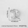 26 Letter Open-Ended Zircon Ring INS Minimalist Series Gift For Friends