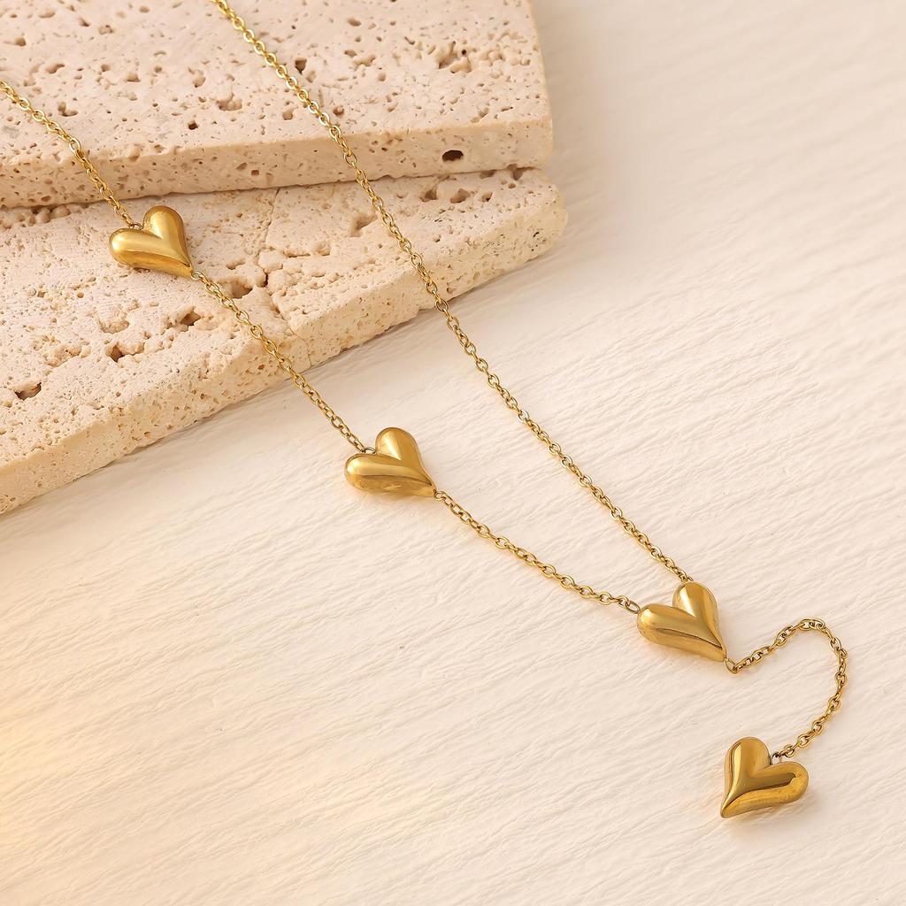 18K Gold Plated Titanium Steel Necklace for Women - Colorfast, Luxurious & Versatile Clavicle Chain