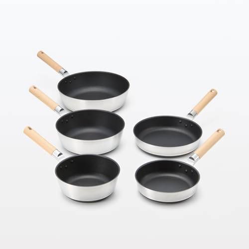 MUJI Non-Stick Frying Pan, 20cm Diameter, Deep, Induction Compatible, 83453718