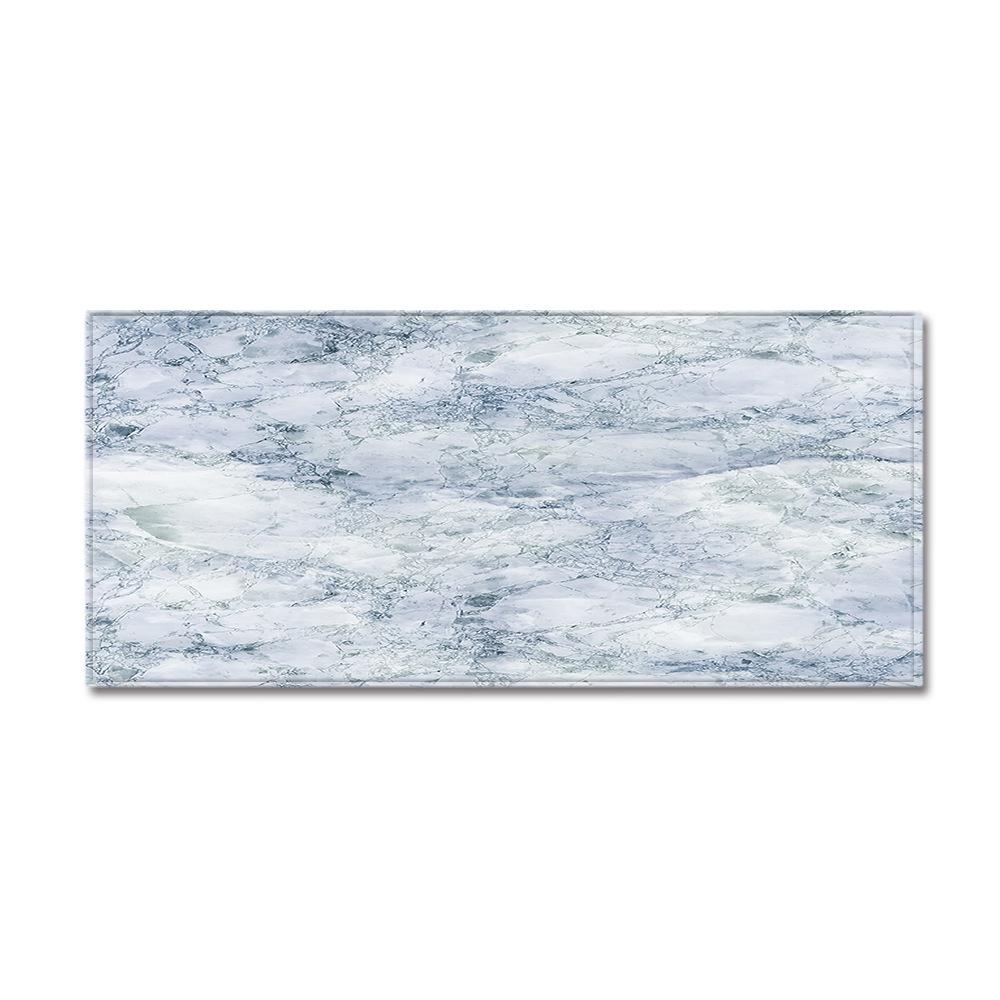 Marble Bathroom Non-Slip Door Mat Bathroom Absorbent Floor Mat Kitchen Dirt-Resistant Long Living Room Carpet