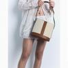 Women's Bag Autumn New Color Splicing Bucket Bag Senior Sense of Hundred Handheld Single Shoulder Crossbody Bag