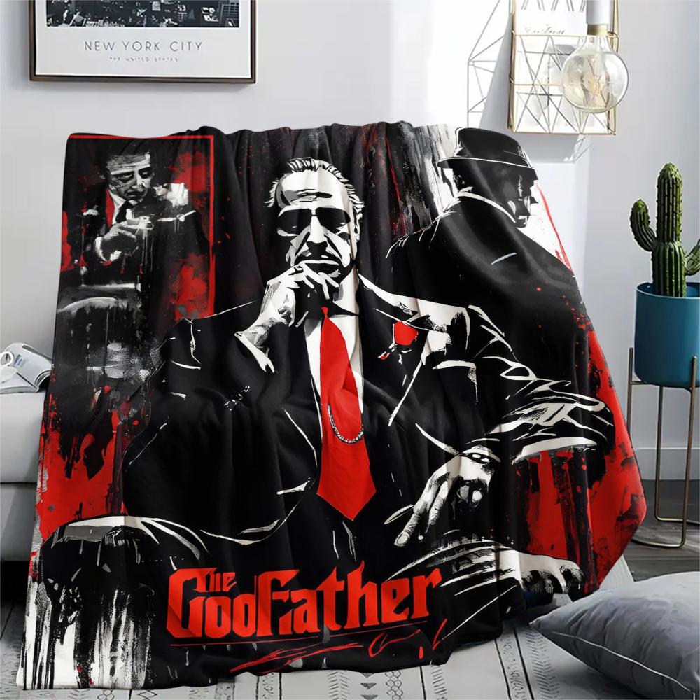 1 st The Godfather-tryck Flanellduk, Högkvalitativ Bekväm för Alla Årstider, Heminredning, Värme och Komfort, Perfekt för Gåvor