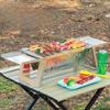 Stainless Steel Folding Barbecue Stove Rust-proof Barbecue Shelf Barbecue Grill  Camping