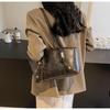 2024 Autumn/Winter Women's High-End Retro Large Capacity Shoulder Tote Handbag