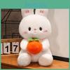 Rabbit Cute Plush Doll With Embracing Persimmon Decorations For Kids Gift