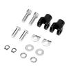 Black Aluminum 29mm1.1in Motorcycle Footpegs Screw Nut Kit Pedal Mounting Accessory