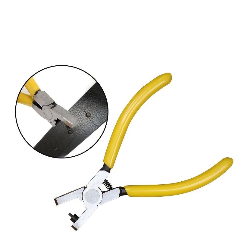 Manual Mini Hand- Punch Tool with Punching Die - 5-Inch Compact Leather & DIY Crafting Device for Hole Making, Belt Hole Creation for Watchbands