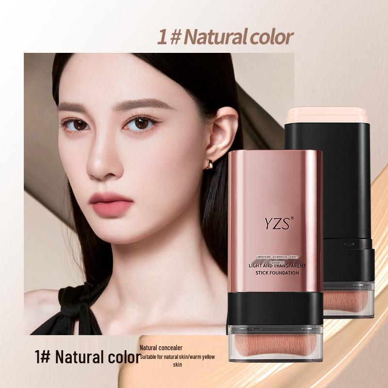 Brightening Waterproof Foundation Stick: Lightweight, Long-lasting, Non-transfer, Moisturizing & No Caking Concealer.