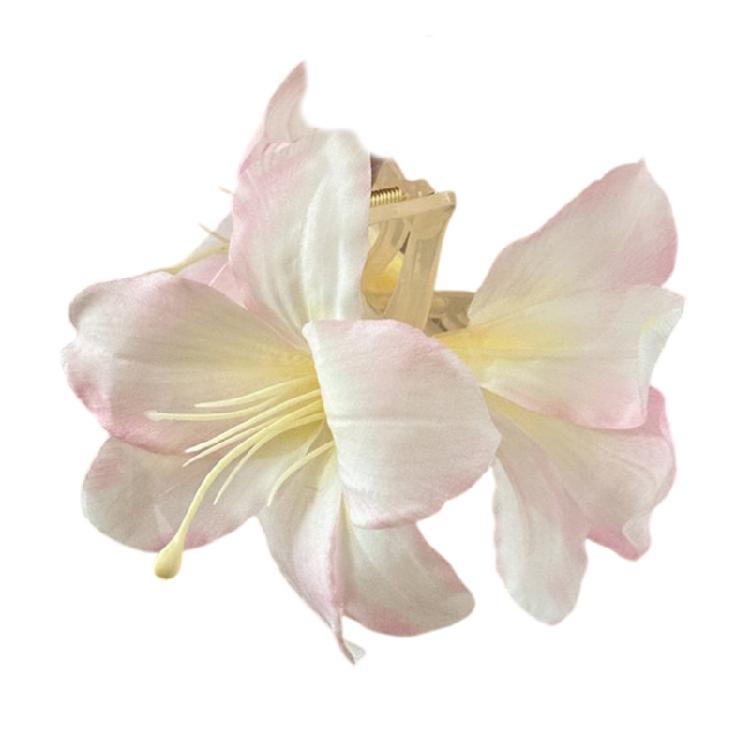 Blommig Hårklämma Elegant Hårklo Icke-glidande Stark Klämma För Kvinna Olika Hårstilar Allt Matchande Hårdekorationer