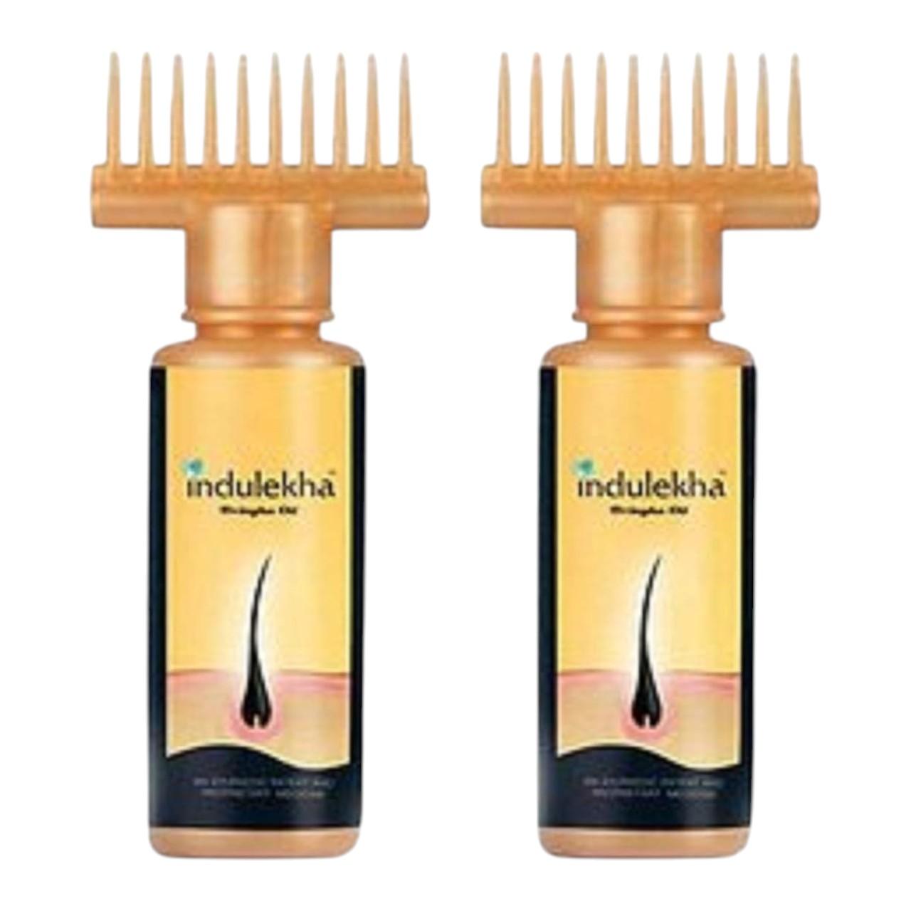 

Indulekha Bringha Hair Oil Selfie Bottle Pack of 2 – 100ml Each for Scalp Nourishment & Hair Fall Control