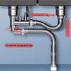 Kitchen Sink Drain Pipe & Drainer Set