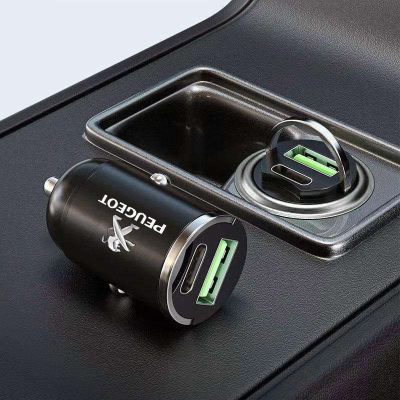 Micro Car Quick Charger Vehicle Cigarette Lighter Convert Plug Car Accessories For Peugeot 308 408 508 RCZ 208 3008 2008 206 207 108 406 407 408 206