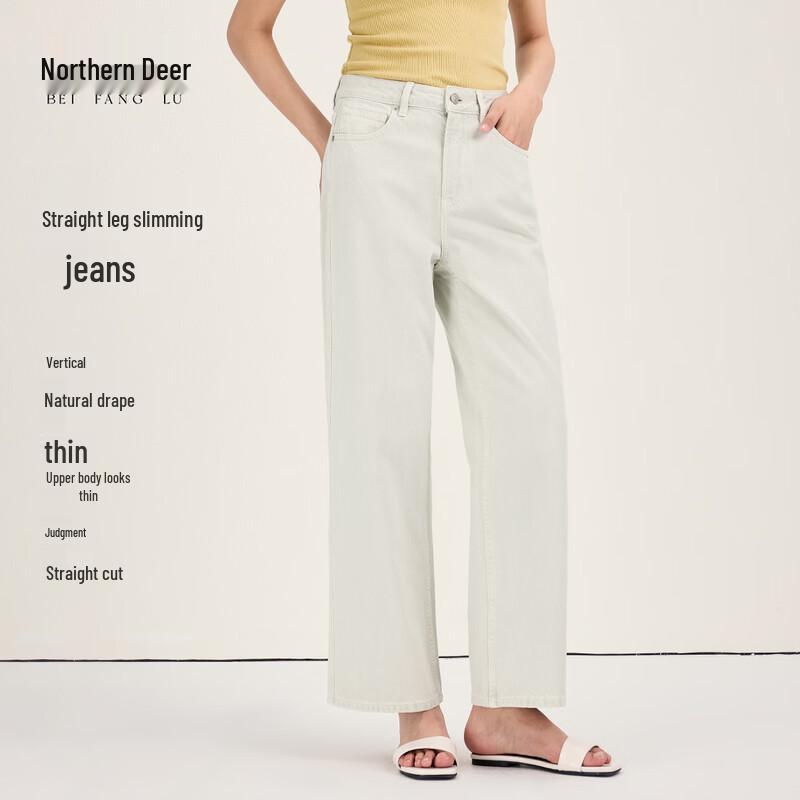 Beifanglu Women s Slim Straight Jeans L