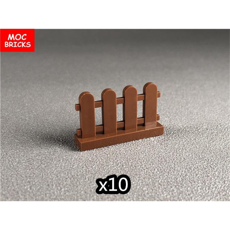 MOC Bricks Fence Railing Window Stairs Ladder Gate DIY Garden House Architecture Accessories Building Blocks Children's Toys