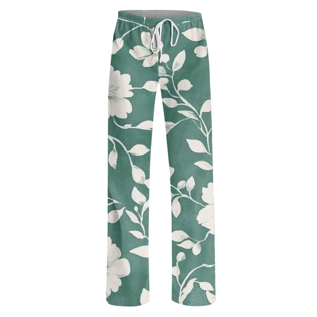 Women's Fashion Loose Casual Floral Printed Casual Pants
