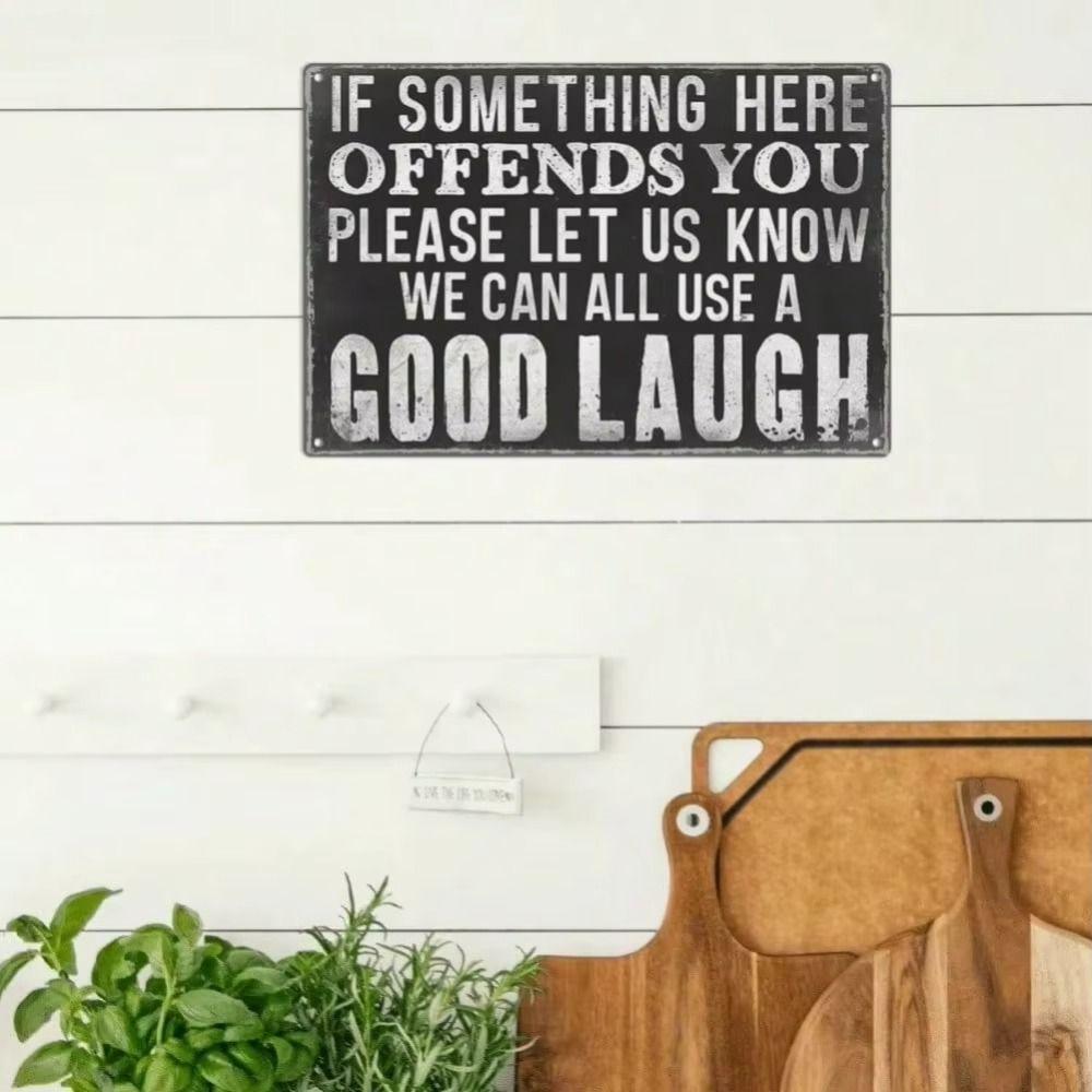 Vintage Floral Metal Wall Art Motivational Sign Home Decor