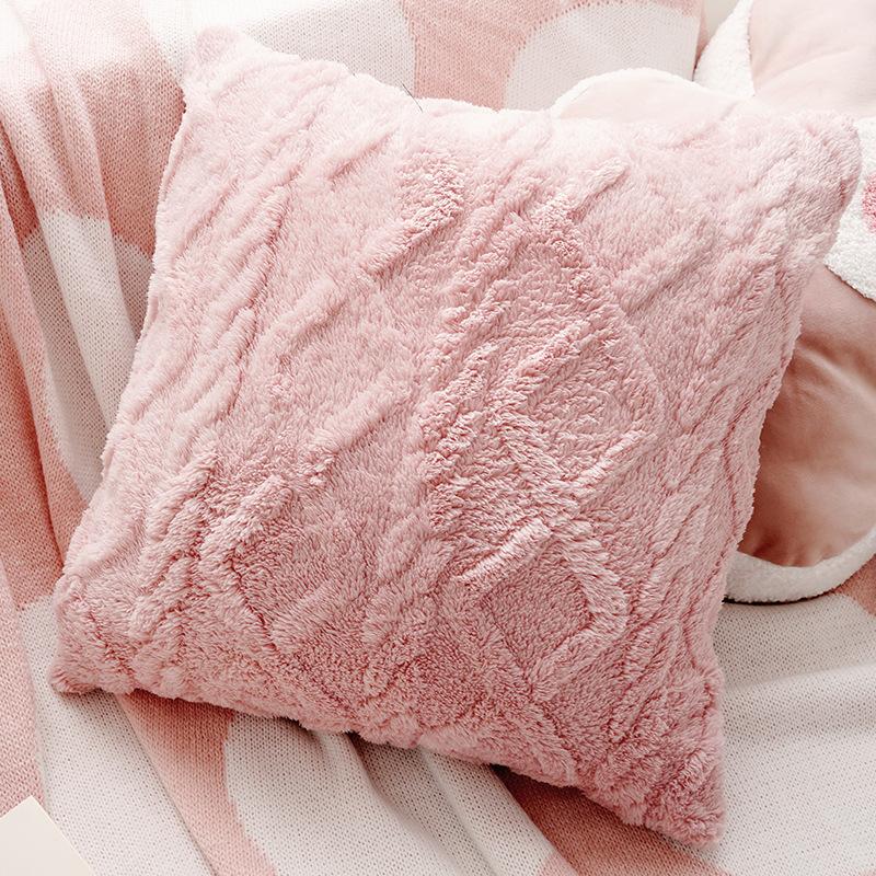 

30x50/45x45cm French Pink Sofa Throw Pillowcase Cojines Cute Flower Embroidery Decoration Cushion Cover Headboard Pillowcases 1PC