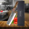 WXCOO Hammered Professional Kitchen Knives with Box Japanese Kiritsuke Chef Knife Sharp Blade Fruit Vegetable Cooking Knife