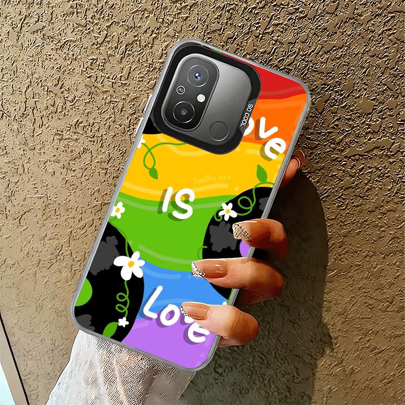 LGBT Rainbow Love Is Love Soft Phone Case for Xiaomi Redmi 15C 15 14C 13C 12C Poco X5 X6 X7 Pro X3 F8 F7 Ultra M8 13 12 Cover Ba