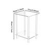 Side Table Transparent Acrylic Tall End Tables for Small Spaces Multi-Functional Organizer Shelf for Hotel Dormitory