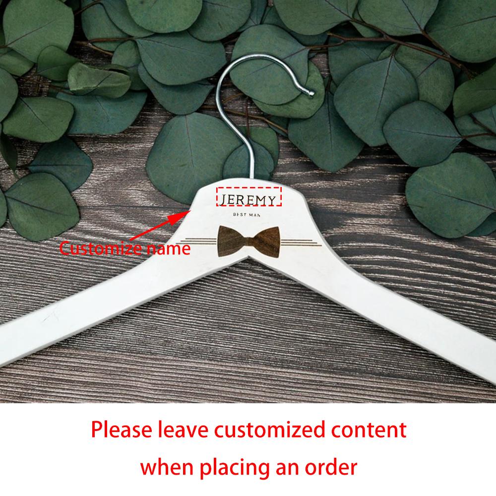 Vlastní svatební ramínko Ženich Svědek Nosič prstenů Smoking Ramínko Rozlučka se svobodou Dekorace Potřeby Svatební sprcha Dárek pro novomanžele