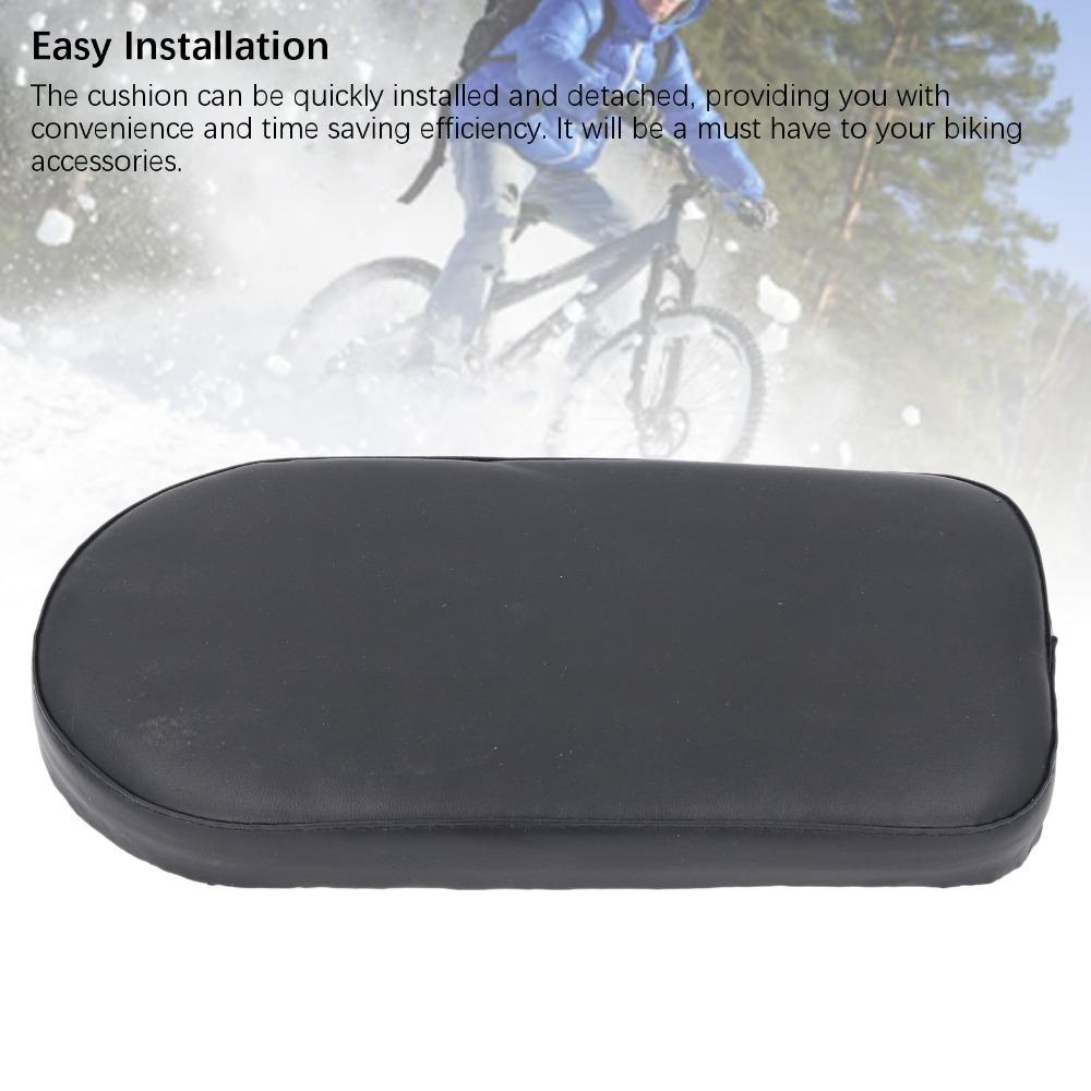 2PCS Wide Bike Rear Saddle Cushion Soft Bike Back Seat Cushion Bike Carrier Pad  Enhanced Comfort