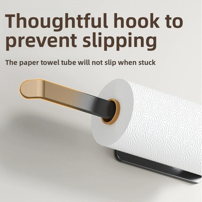 Soporte para papel higiénico montado en pared sin perforaciones para baño