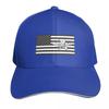 Recon Jack Flag Black and White Baseball Cap Breathable Mesh Back Adjustable Buckle Closure Moisture Wicking Quick Dry