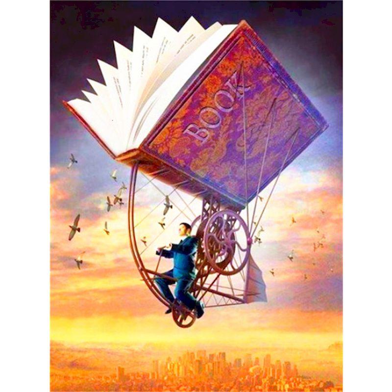 5D Diamond Painting Full Round Book Diy Mosaic Landscape Cross Stitch Diamond Embroidery Painting Kits Home Decor