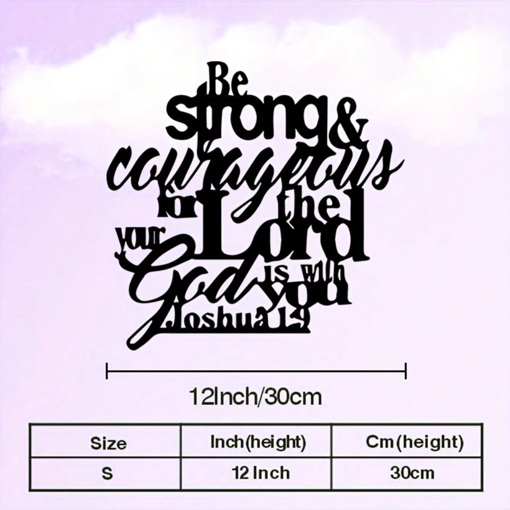 Металлическое настенное искусство Иисус Библейский стих Христианский декор Тяжелая ковка Подарок