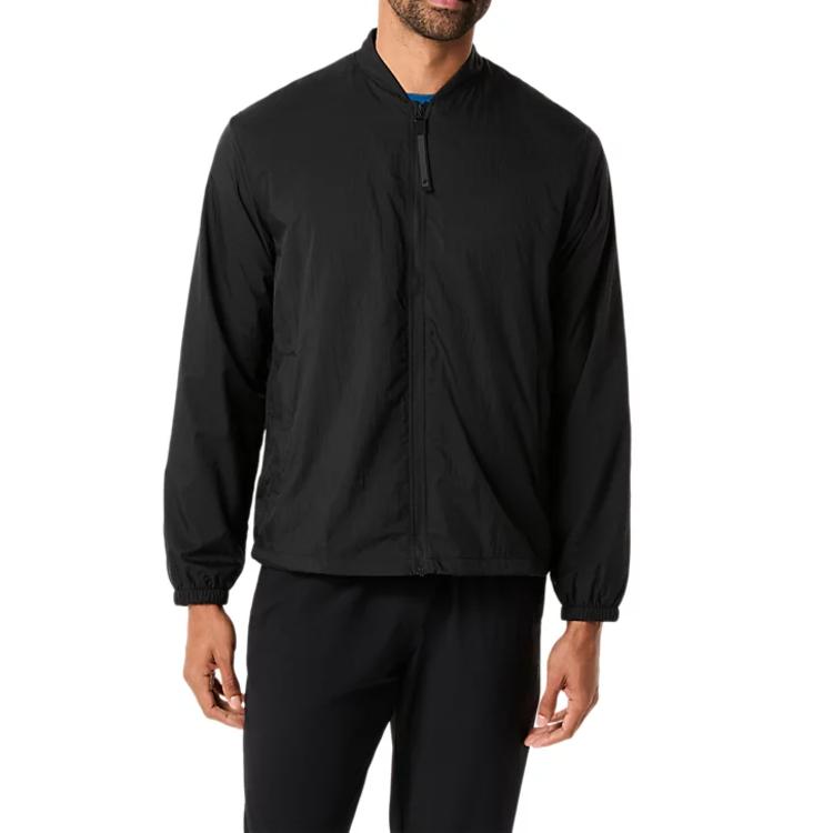 ASICS Jackets Men s Performance Black Stand Collar Moderate Other 2031F313-001 L