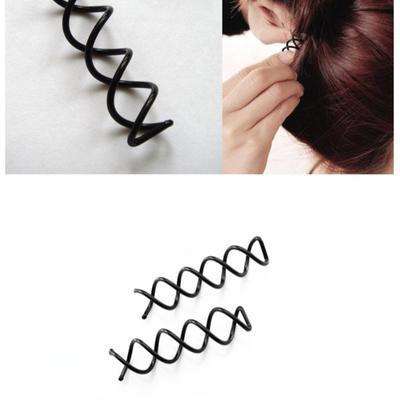 1PC Donna Spirale Spin Vite Ragazze Accessori per Capelli Twist Fermagli per Capelli Forcine Nere Forcine per Capelli per Donne Chignon Maker Copricapo