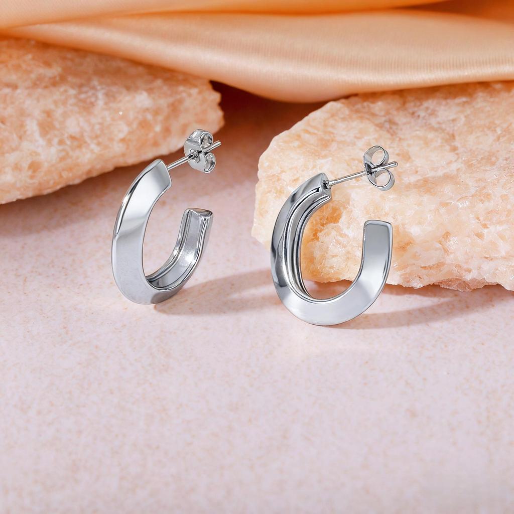 2025 Luxury Titanium Steel Earrings - No Fade, High-End Feel