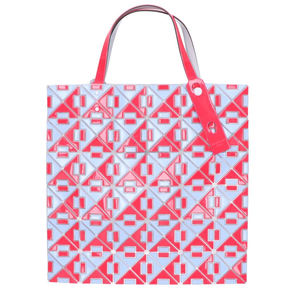 BAO BAO ISSEY MIYAKE [24 Stainless Steel] BB41AG802 CONNECT Hinge Tote Bag Blue / pinkUsed