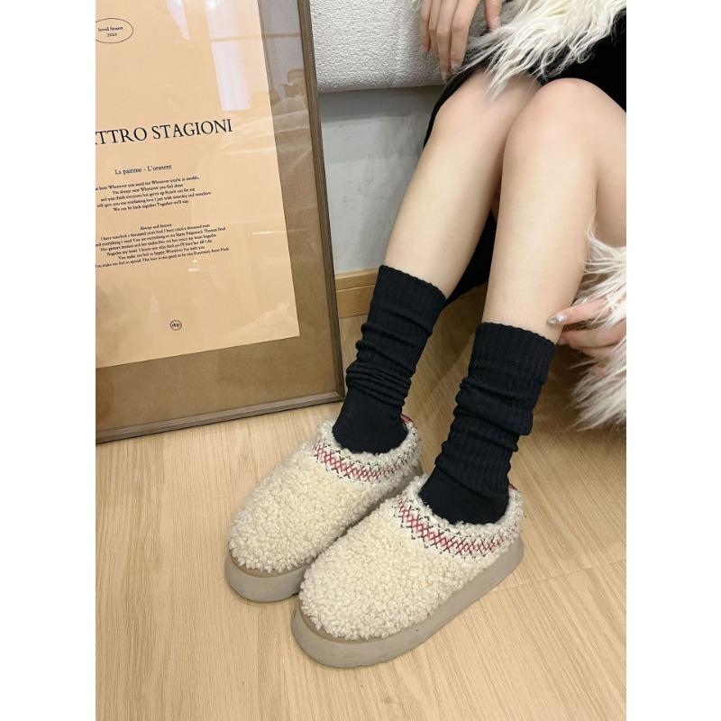 

Dui Dui Socks, Knitted Mid-calf Socks, White Socks, Grey Calf Socks, Style, Black Long Socks 1 pair