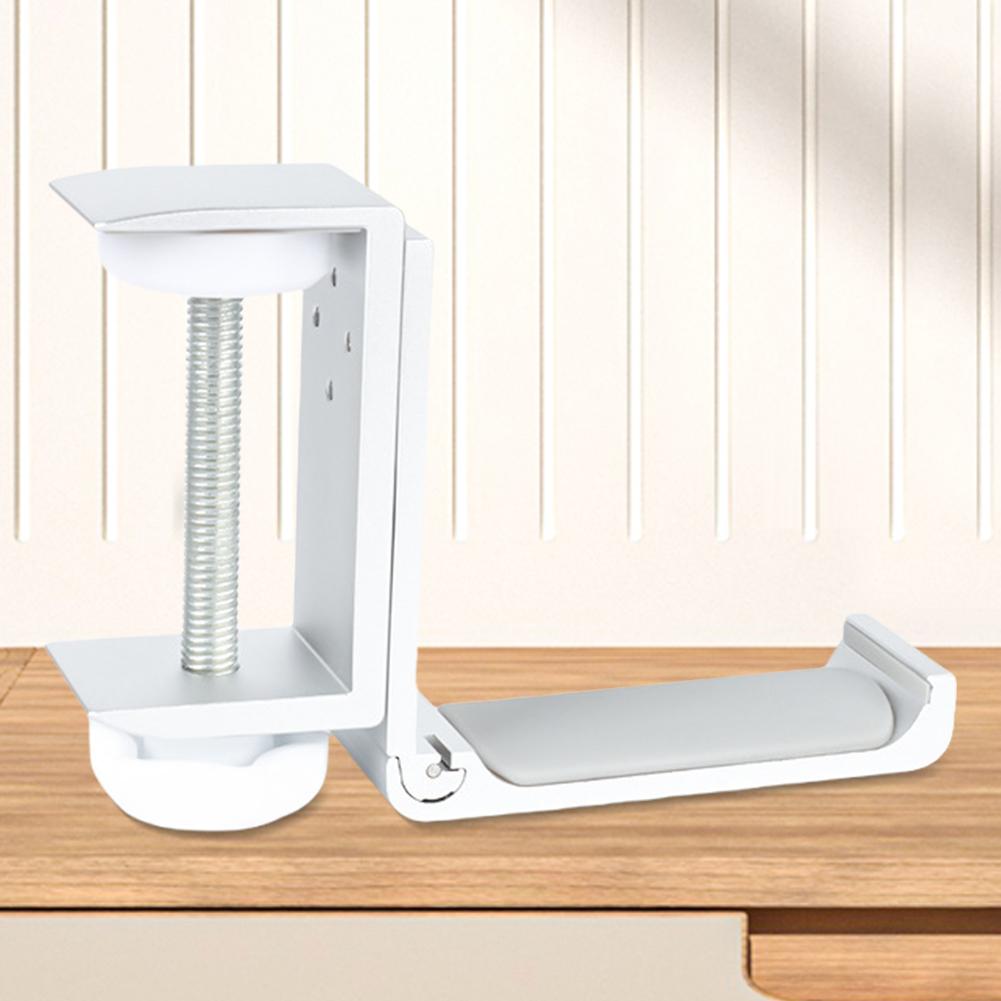 Faltbare Headset-Halterung mit verstellbarer Klemme für unter dem Schreibtisch, Kopfhörerständer aus Metall, Kopfhörerhalter für Gaming-PC-Zubehör