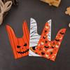 50Pcs Bat Pumpkin Rabbit Ear Baking Packaging Cookie Bag Halloween Candy Bags Halloween Decoration