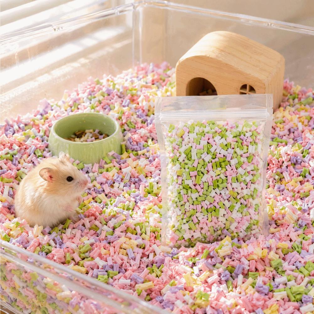 Paper Pulp Shavings Paper Litter Odor Control PET Cage Litter Hamster Bedding  PET Litter Box