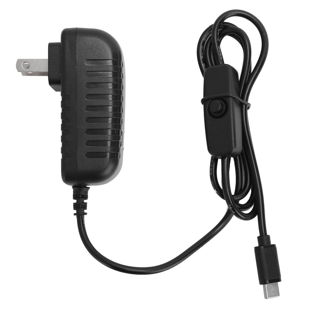 4B 5V 3A TypeC Şarj Cihazı için Güç Kaynağı Açma/Kapama Anahtarlı Güç Adaptörü 100240V