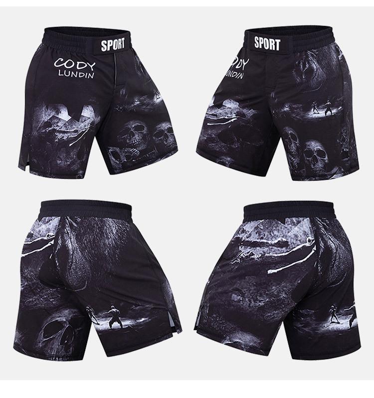 Mens MMA Boxing Kickboxing Fight Shorts Muay Thai Short Pants Jogging Exercise Sport Training Competition Fitness Running Shorts