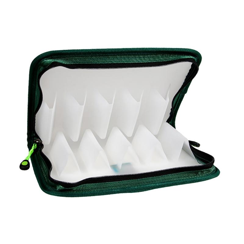 

Fish Lures Storage Case Clear Visual Squid Jigs Lures Hook Storage Case with Two Way Zippers Fishing Lures Storing Bag 1