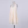 Elegant and sophisticated lace embroidered halter loose wide hem backless short dress, new summer women's dress
