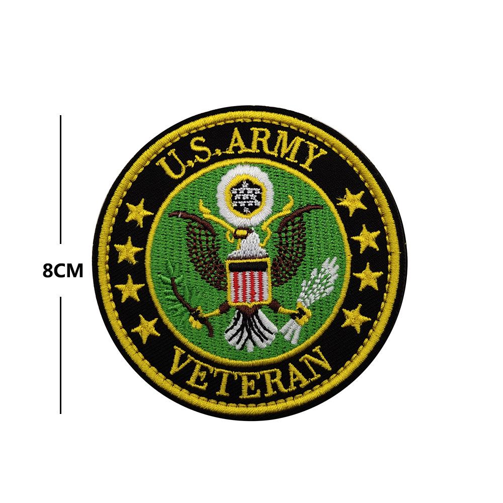 U.S. Army and Navy Tactical Velcro Embroidered Badge