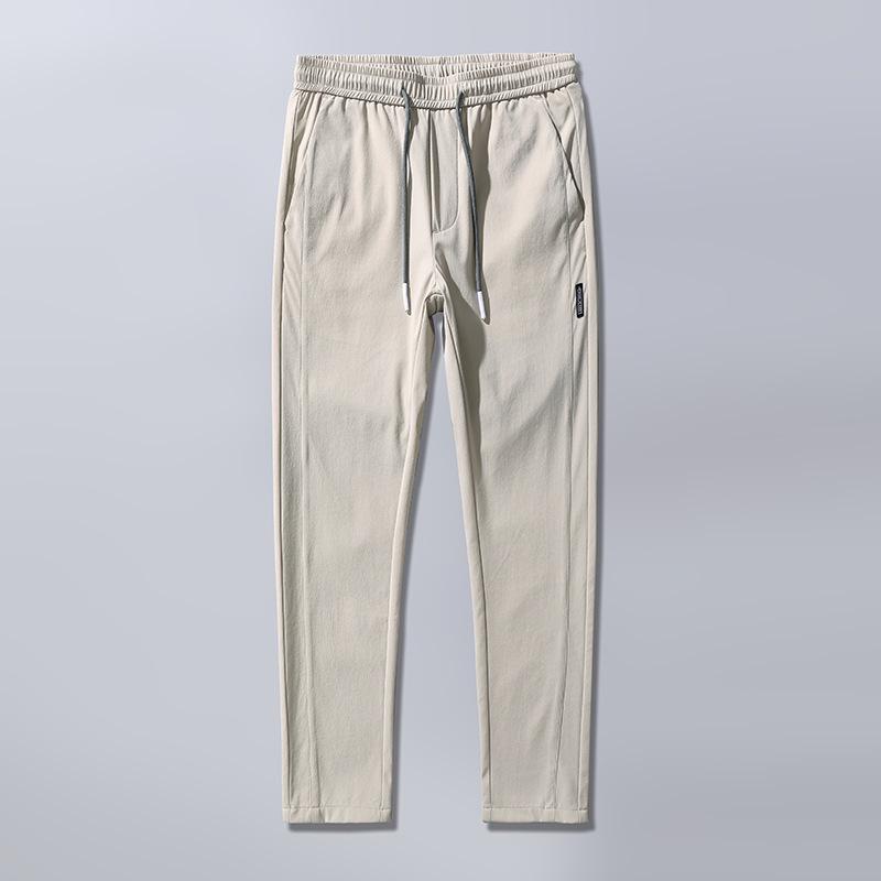 Men's Summer Ice Silk Quick-Dry Slim Fit Korean Style Straight Sports Pants