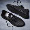 Moda Verão Homens Tênis Malha Sapatos Casuais Lac-up Sapatos Masculinos Leves Sapatos Vulcanizados Tênis de Caminhada Zapatillas Hombre