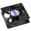 CPU Cooling Fan 80mm Quiet 3Pin Connector Black ABS Easy Installation PC Cooling Fan for Computer Chassis 2000RPM