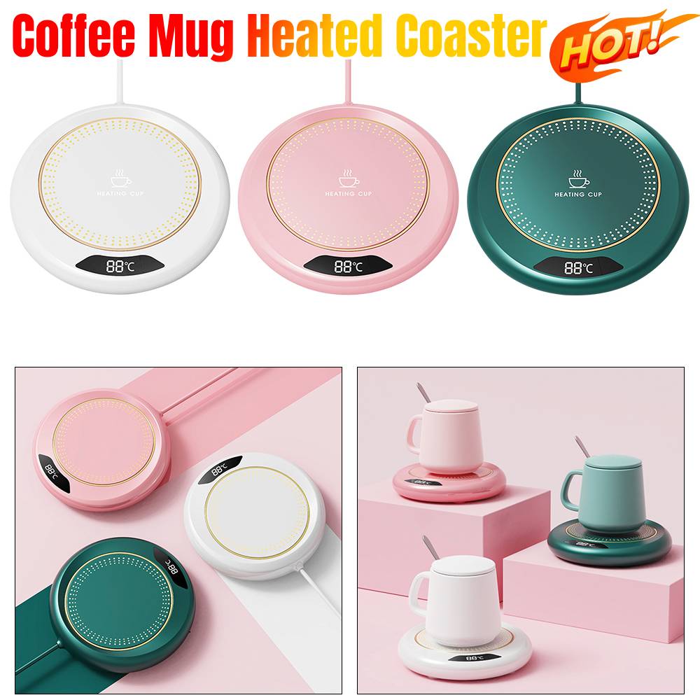 Aquecedor de Copo USB Aquecedor de Caneca de Café Base Aquecedora 3 Níveis de Temperatura Termostático Prato Quente Almofada Aquecedora para Leite Chá Água Aquecedor de Copo