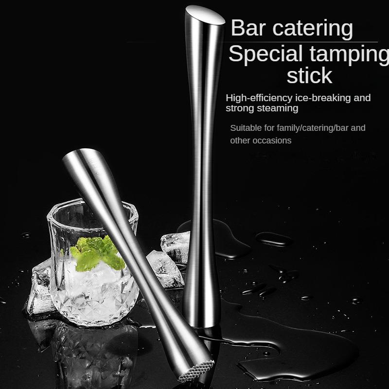 Pestello per cocktail in acciaio inossidabile per bar di casa, bastoncino per ghiaccioli, bastoncino per ghiaccioli tritato, utensili da cucina, utensili da bar