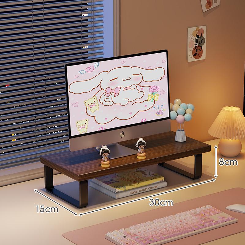 Desktop Monitor Stand with Storage Shelf for Office