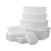 Rectangular Transparent Plastic Food Preservation Box for Refrigerator Storage